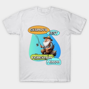 Grandpa Best Fisherman T-Shirt